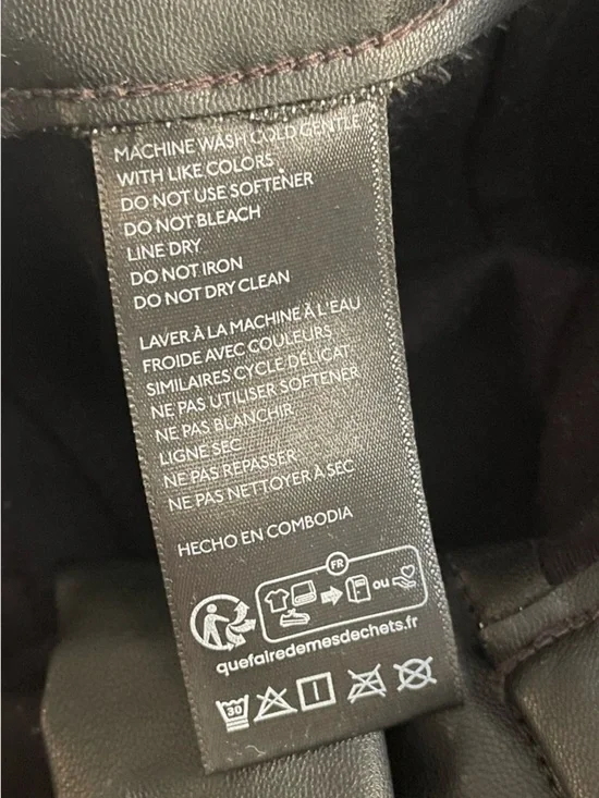 Colette Cropped Vegan Leather Pants - Picture 15 of 15